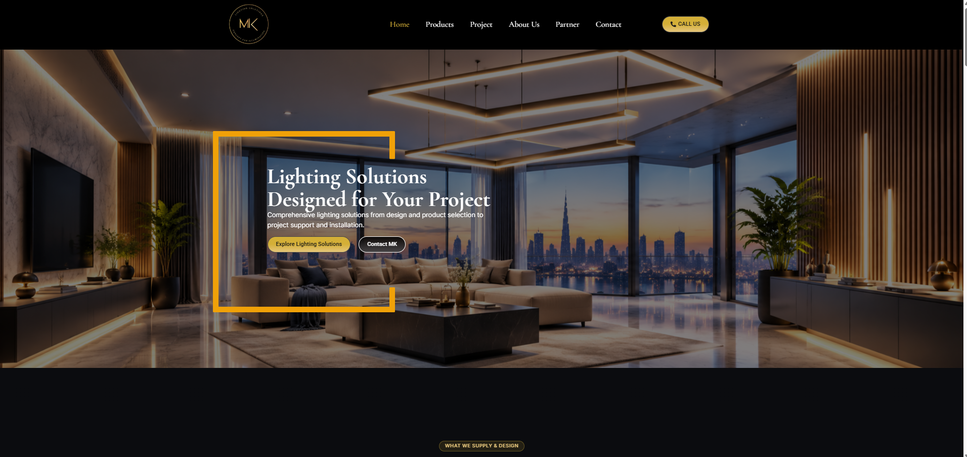 Website Development for MK Lighting Solutions